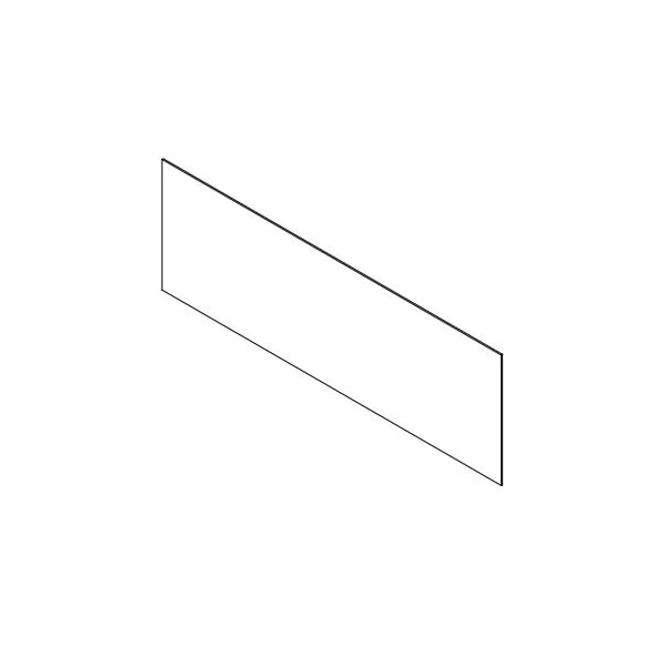 Clear Plastic Dividers w/Square Corners - 1/4" T x 36" W x 16" H, PK12